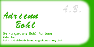 adrienn bohl business card